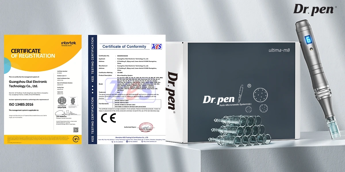 Dr. Pen M8 Certificate
