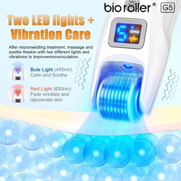 Dr. Pen Bio Roller G5 電動コードレスローラー EMS 青赤色光