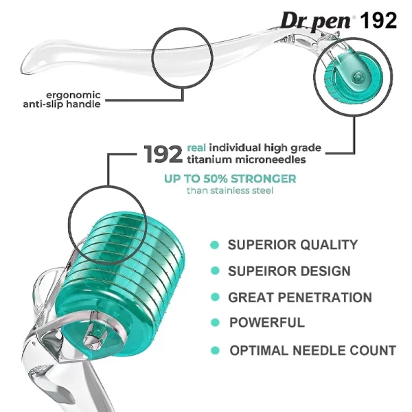 Dr. Pen DRS 192針 ダーマローラー 0.5-2mmの調整可能