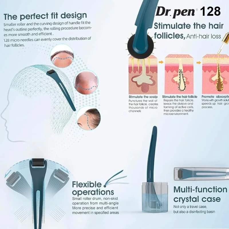 dr. pen titanium derma roller 128pins multi 800x800 1