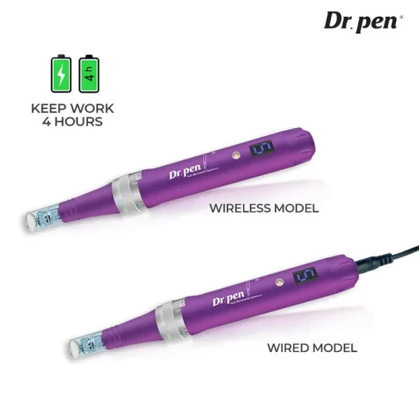 Dr. Pen Ultima X5 マイクロニードル・マシン コードレスまたは有線モードで使用可能 連続運転時間 4時間
