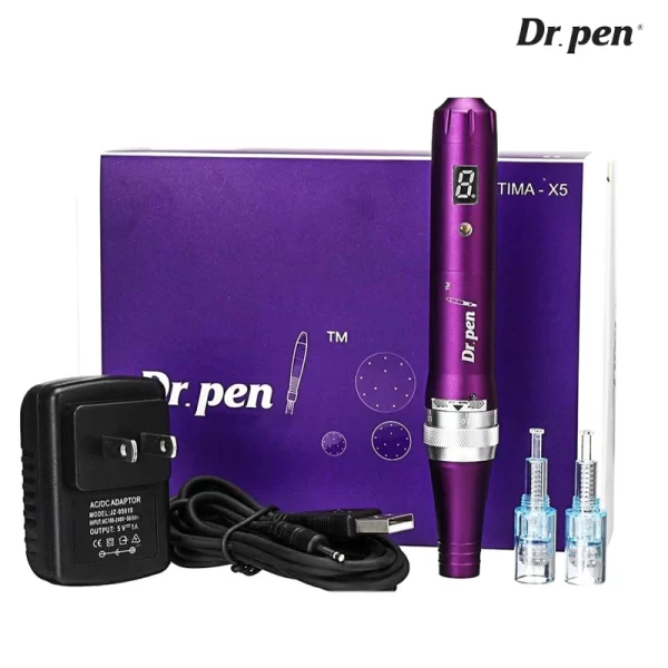 Dr.pen Ultima X5マイクロニードル・キット（本体、充電器、接続ケーブル、マイクロニードル2本付き）