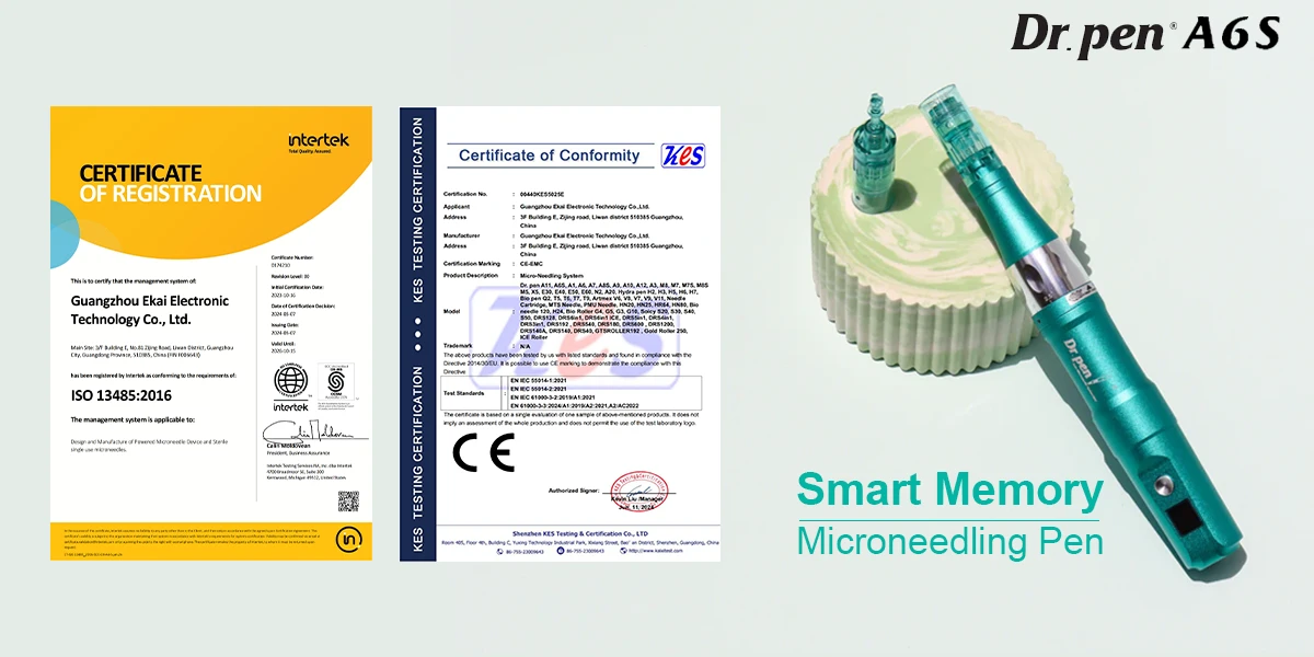 drpen ultima a6s microneedling pen certificates 800x800 1