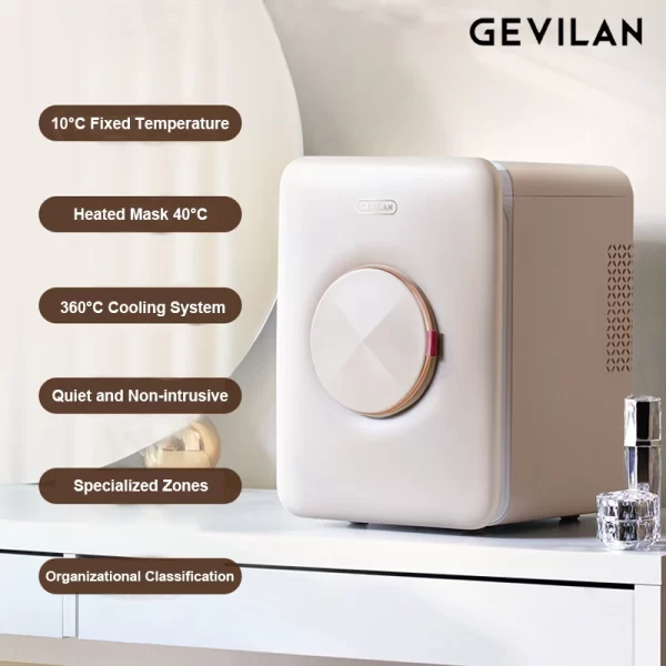 Gevilan F2 18L 部屋用 化粧品 冷蔵庫【10℃±の恒温、静音、LED照明】