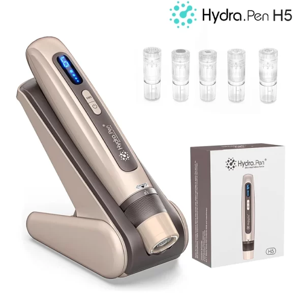 Hydra Pen H5 EMS 電動マイクロニードル導入器 ゴールド＆Dr Pen 替え針