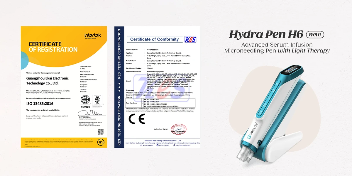 hydra. pen h6 microneedling pen certification 800x800 1