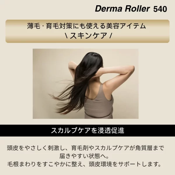 ダーマニードル ローラー 薄毛治療、育毛に使用可能