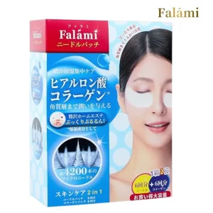 Falami ニードルパッチ 目元パック【コラーゲンとマイクロニードル 各6回分 2in1 】24枚12回分 目の下 眉間 口元 目元