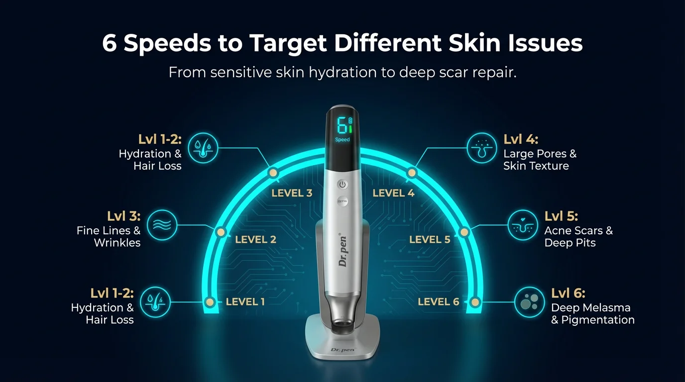 dr pen m9 6 speed level guide